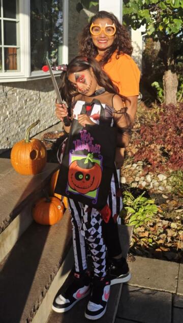 Melinda Bagot with daughter Aryana